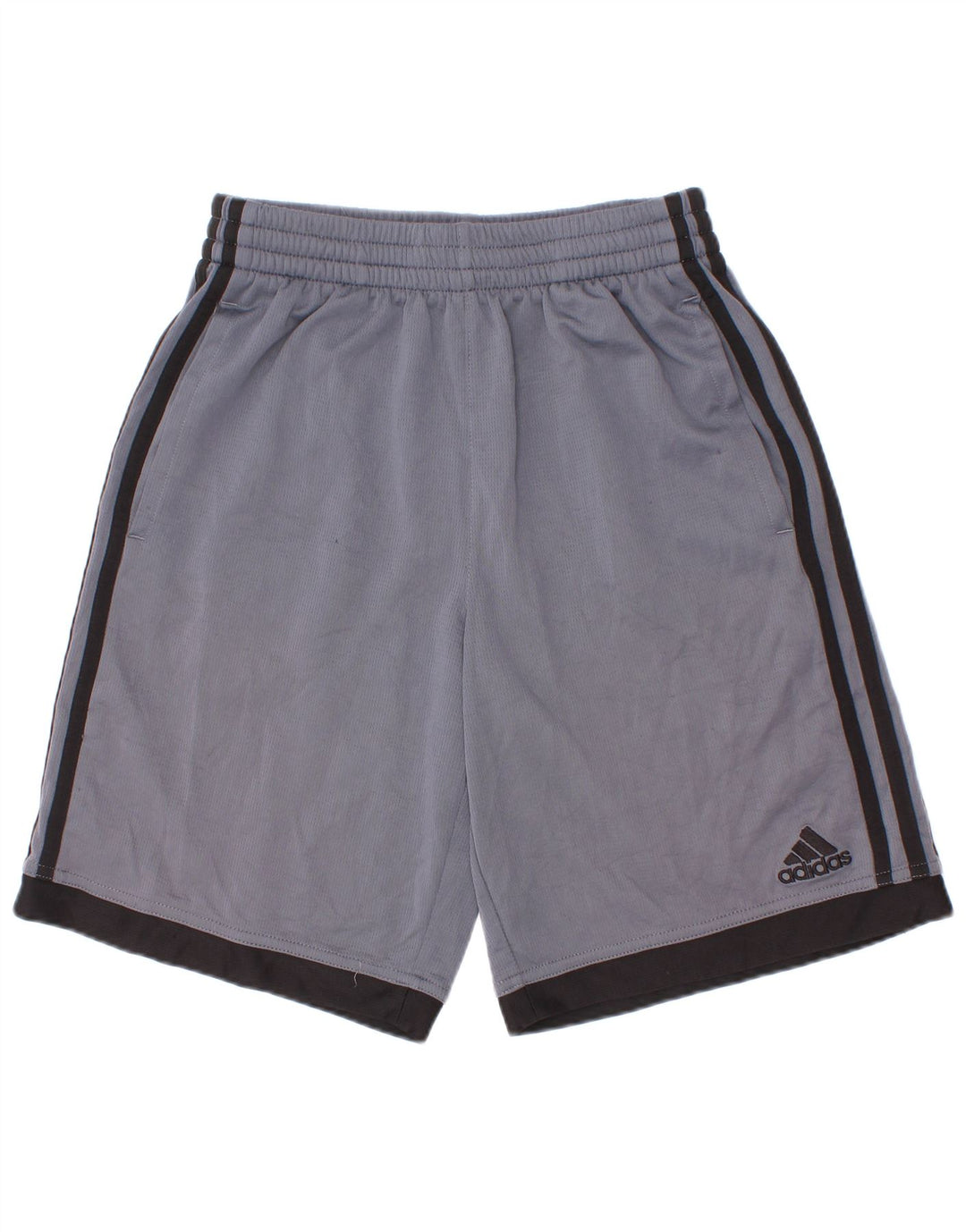 Adidas Boys Sport Shorts 10-11 Years Medium Blue Colourblock Polyester