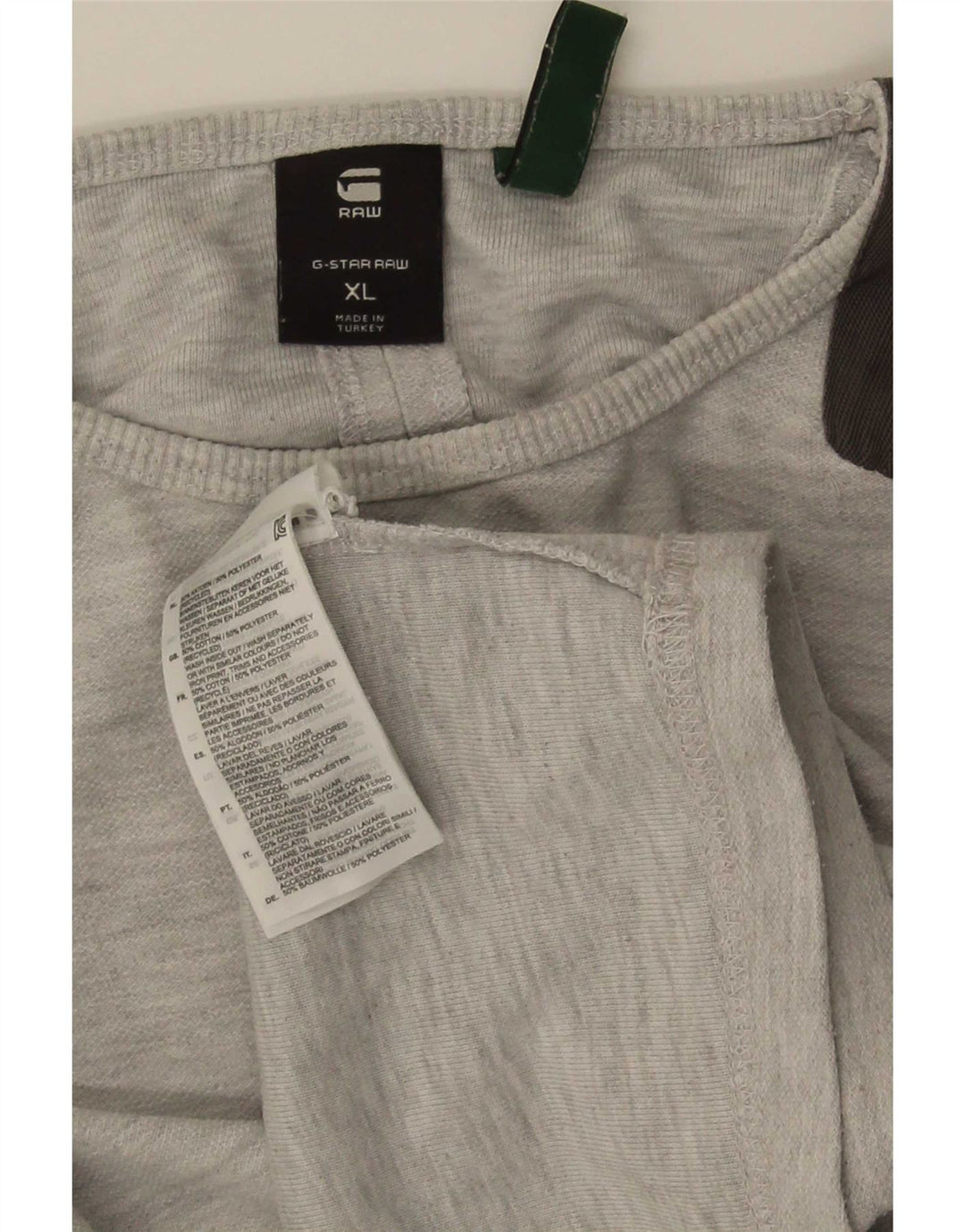 G-Star Mens Graphic Top Long Sleeve XL Grey Cotton