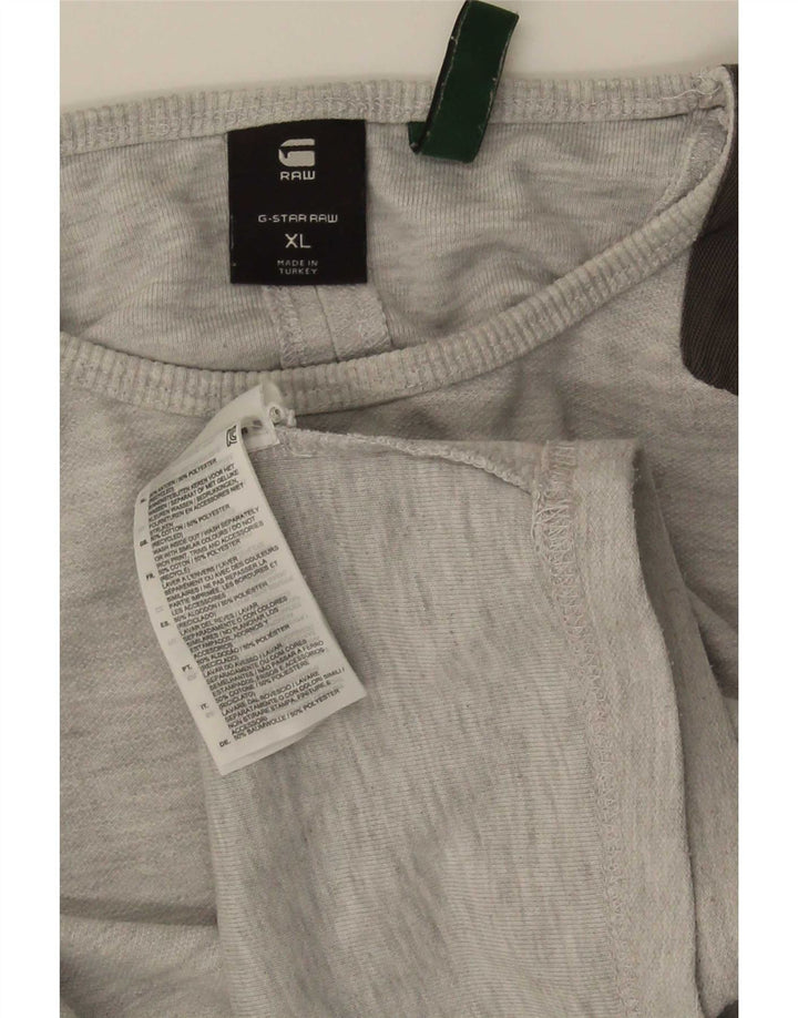 G-Star Mens Graphic Top Long Sleeve XL Grey Cotton