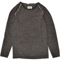 JACK & JONES Womens Fleece Jumper UK 14 Large Grey Striped | Vintage Jack & Jones | Thrift | Second-Hand Jack & Jones | Used Clothing | Messina Hembry 