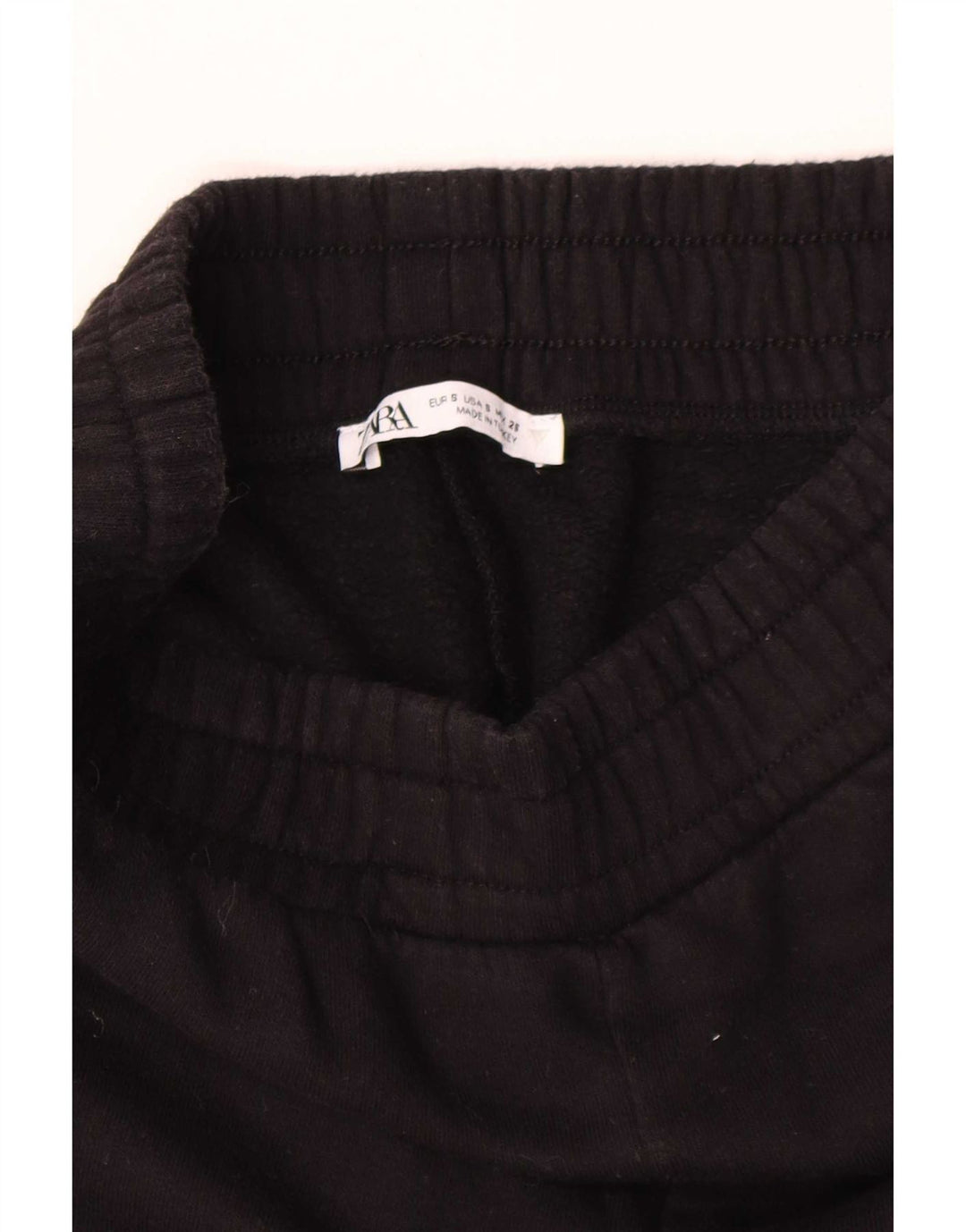 Zara Womens Capri Tracksuit Trousers UK 8 Small  Black