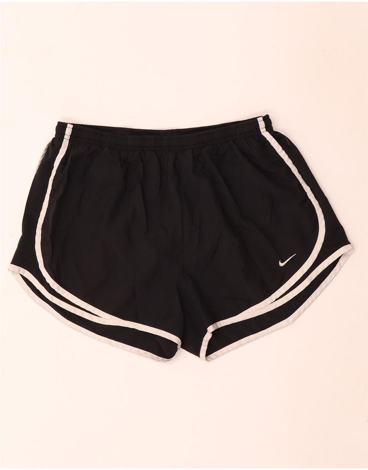 Nike Womens Dri Fit Sport Shorts UK 16 Large  Black Polyester
