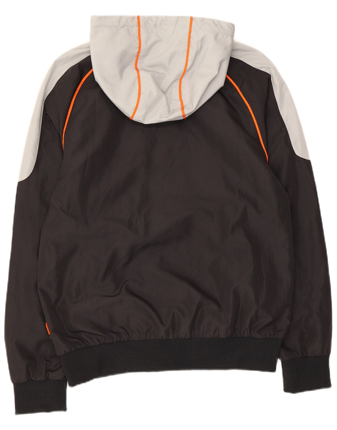 UMBRO Womens Graphic Tracksuit Top Jacket UK 14 Medium Black Colourblock