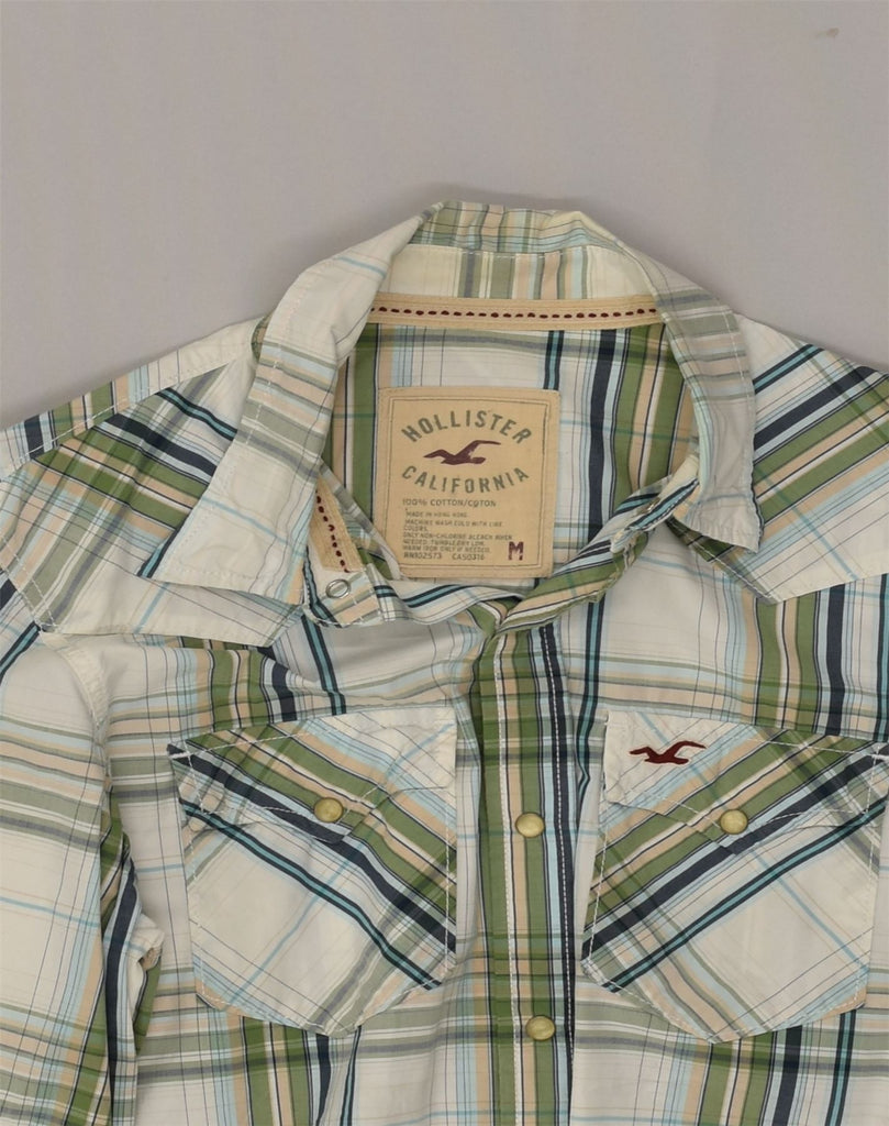 HOLLISTER Mens Shirt Medium Grey Check Cotton | Vintage Hollister | Thrift | Second-Hand Hollister | Used Clothing | Messina Hembry 