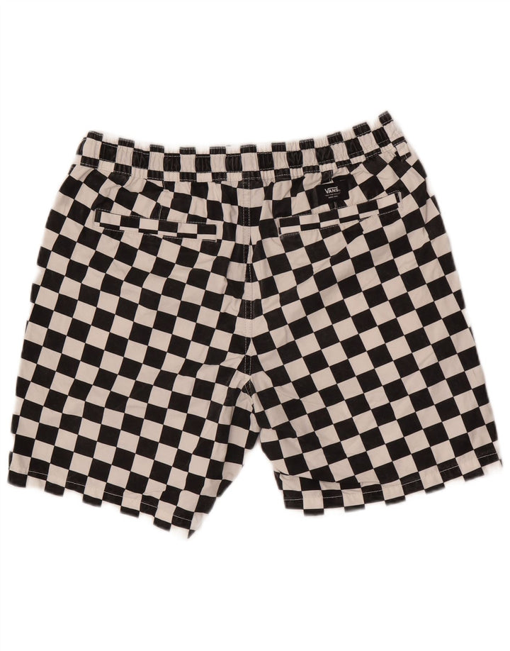 Vans Mens Swimming Shorts Medium  Black Geometric Cotton