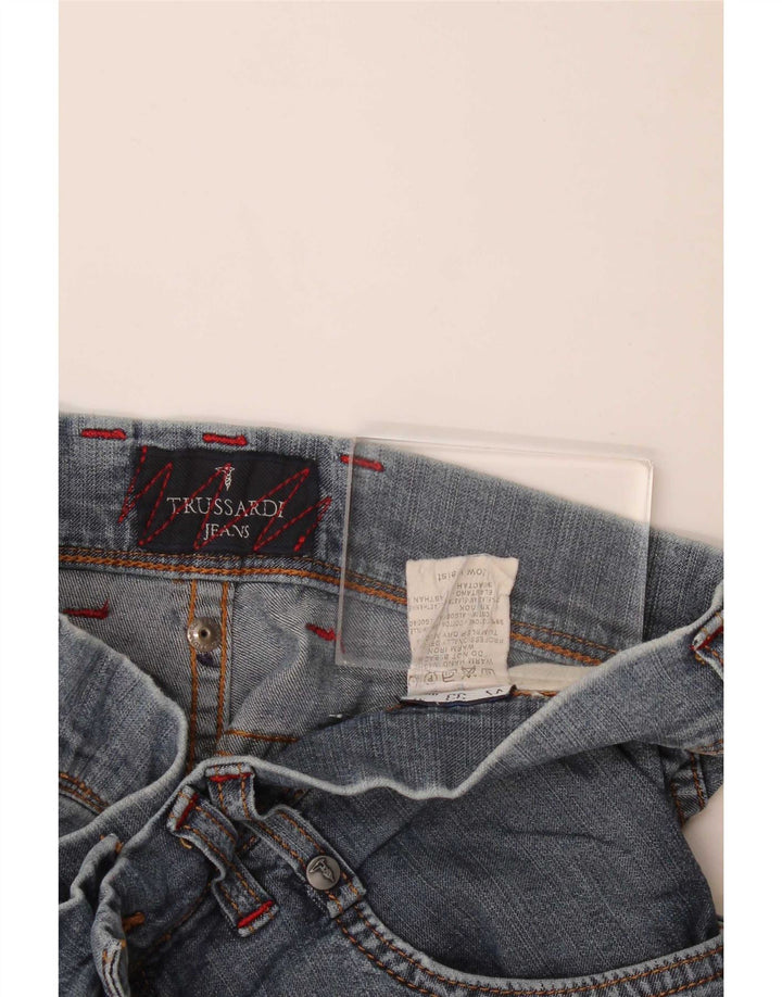 Trussardi Womens Slim Jeans W31 L33 Blue Cotton