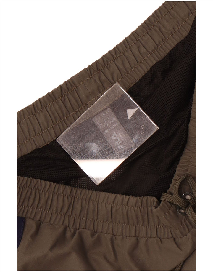 Fila Mens Swimming Shorts Large  Khaki Polyester