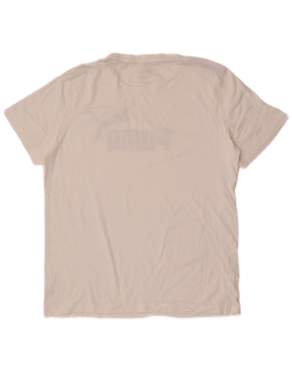 Puma Mens Graphic T-Shirt Top XL White