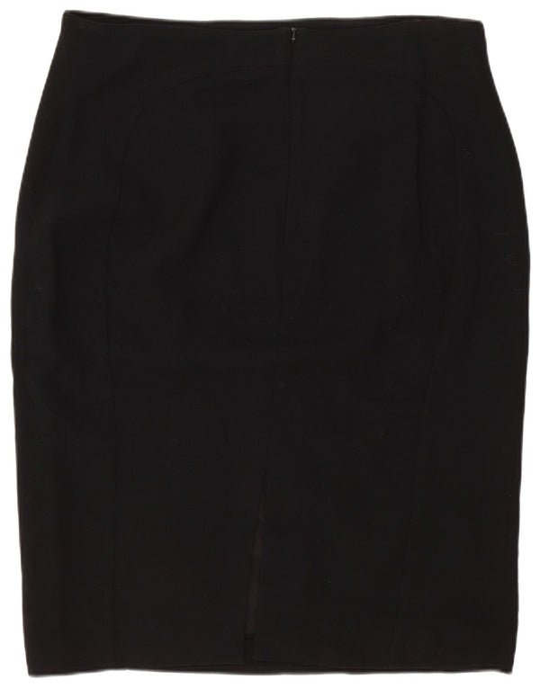 Hobbs Womens Pencil Skirt UK 14 Large W32 Black Wool