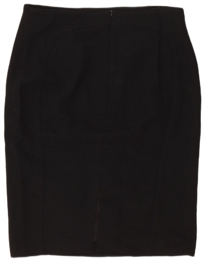 Hobbs Womens Pencil Skirt UK 14 Large W32 Black Wool