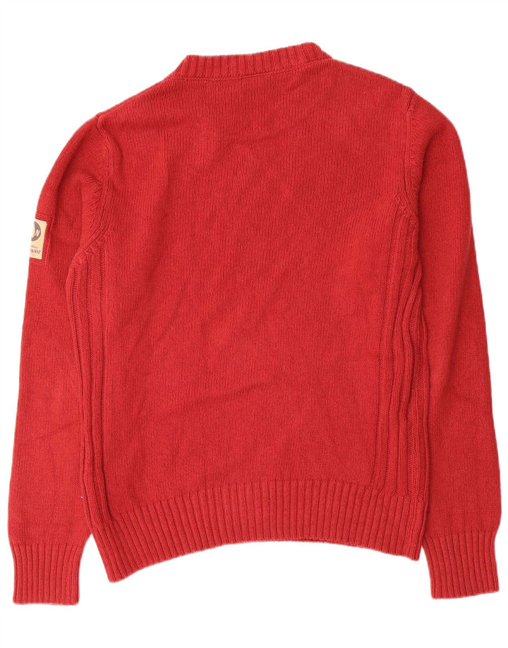 Murphy & Nye Mens Crew Neck Jumper Sweater Medium Red Cotton
