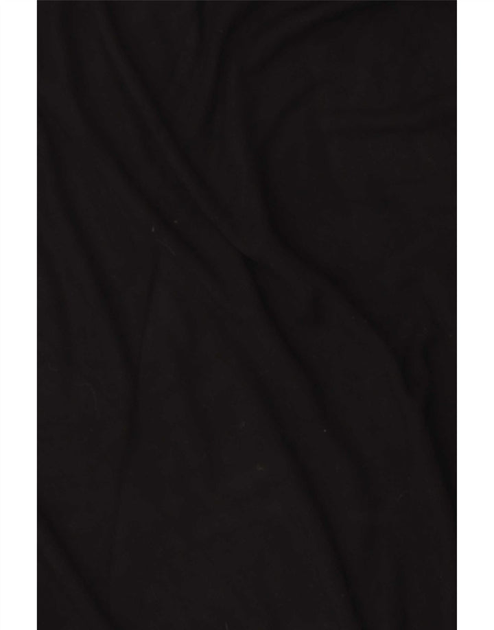 Zara Womens Abstract Pattern Top Long Sleeve UK 16 Large Black