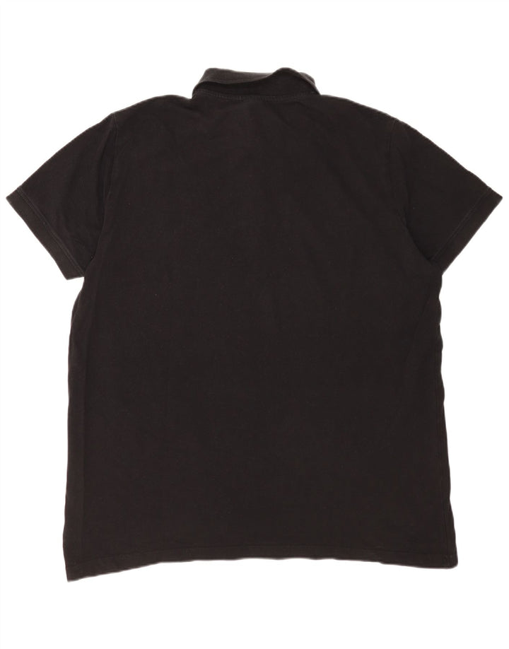 Kappa Mens Polo Shirt 2XL Black Cotton