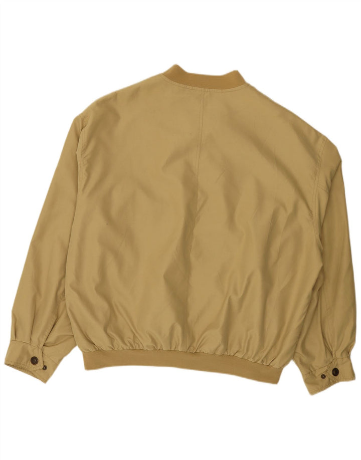 C & A Mens Bomber Jacket IT 58 4XL Beige Polyester