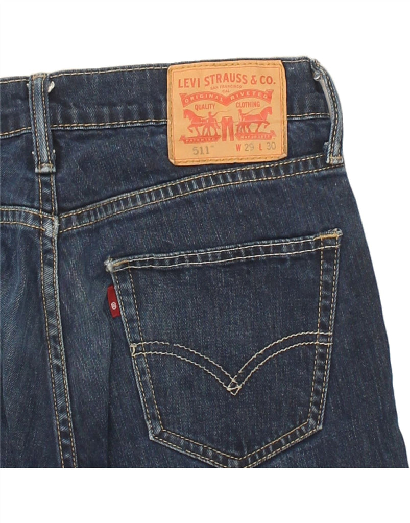 LEVI'S Mens 511 Slim Jeans W29 L30 Blue Cotton | Vintage Levi's | Thrift | Second-Hand Levi's | Used Clothing | Messina Hembry 