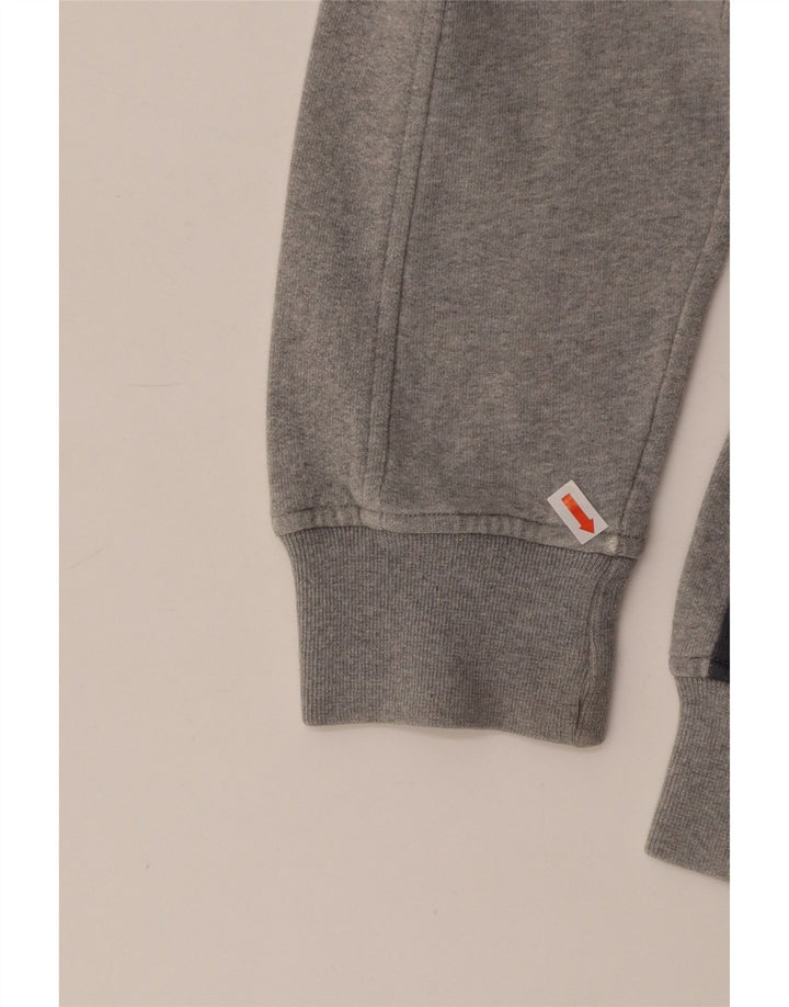 DIADORA Womens Graphic Sweatshirt Jumper UK 14 Medium Grey Colourblock