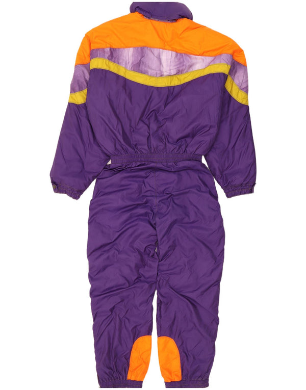 Ellesse Mens Hooded Ski Jumpsuit EU 50 Large Purple Colourblock