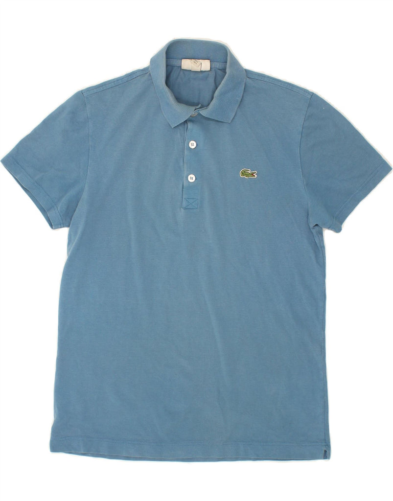 LACOSTE Mens Slim Fit Polo Shirt Size 3 Small Blue Cotton | Vintage Lacoste | Thrift | Second-Hand Lacoste | Used Clothing | Messina Hembry 