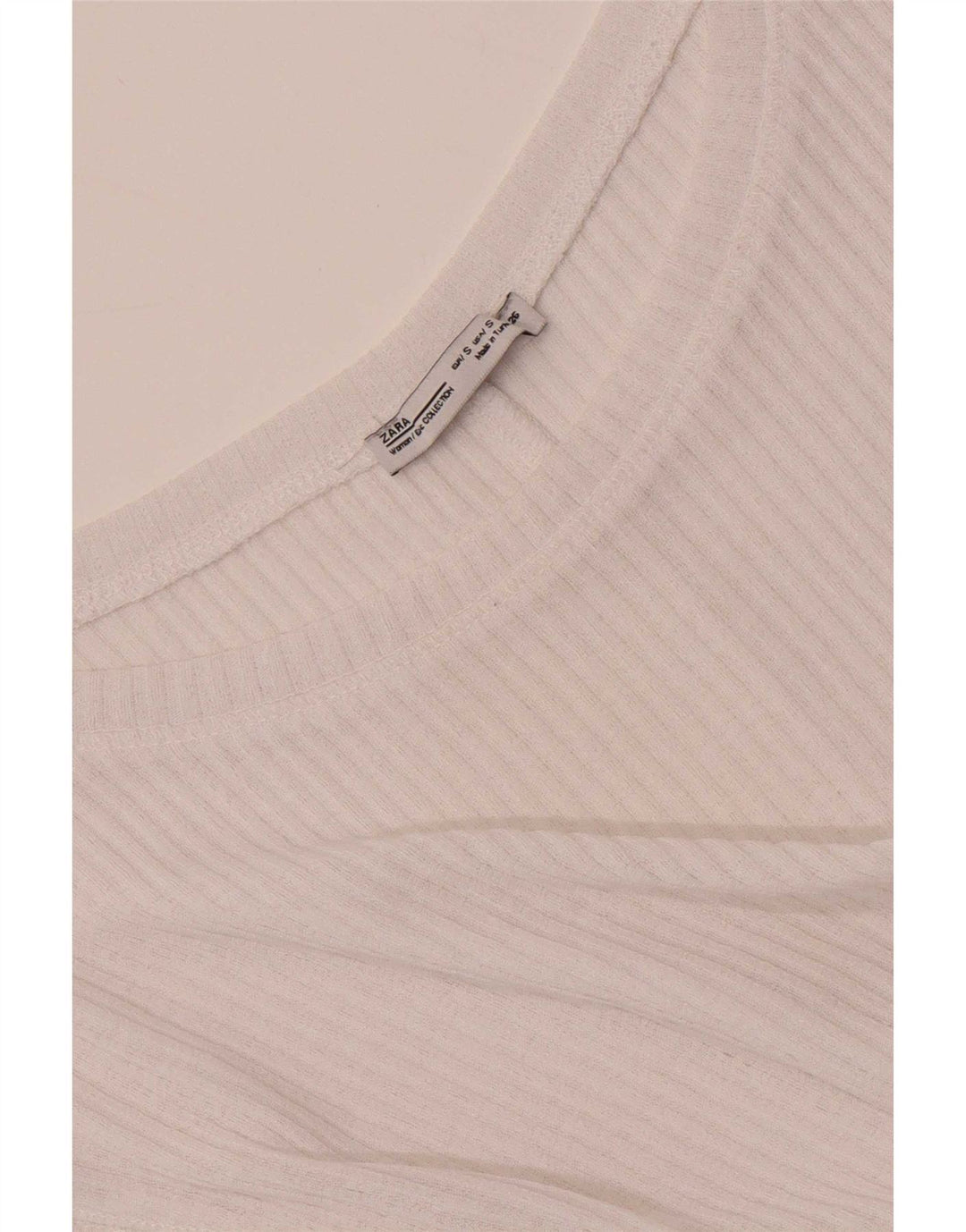 Zara Womens Oversized Vest Top UK 10 Small White