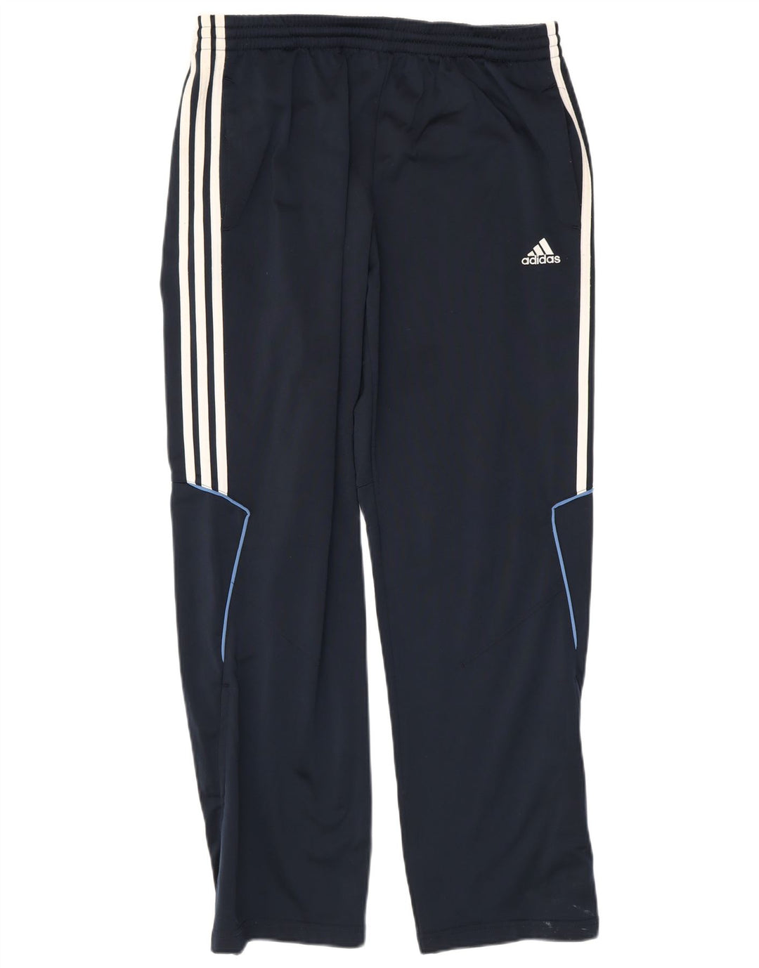 ADIDAS Mens Tracksuit Trousers UK 40/42 Medium Navy Blue Polyester
