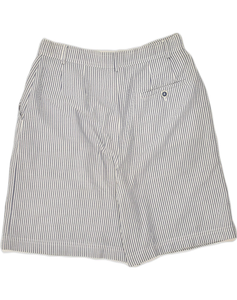 PRISMA Womens Chino Shorts IT 44 Medium W28  Grey Pinstripe Polyester | Vintage Prisma | Thrift | Second-Hand Prisma | Used Clothing | Messina Hembry 