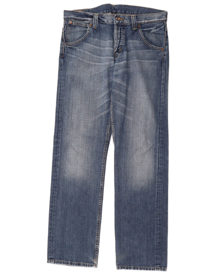 Lee Mens Ripley Straight Jeans W34 L34 Blue Cotton