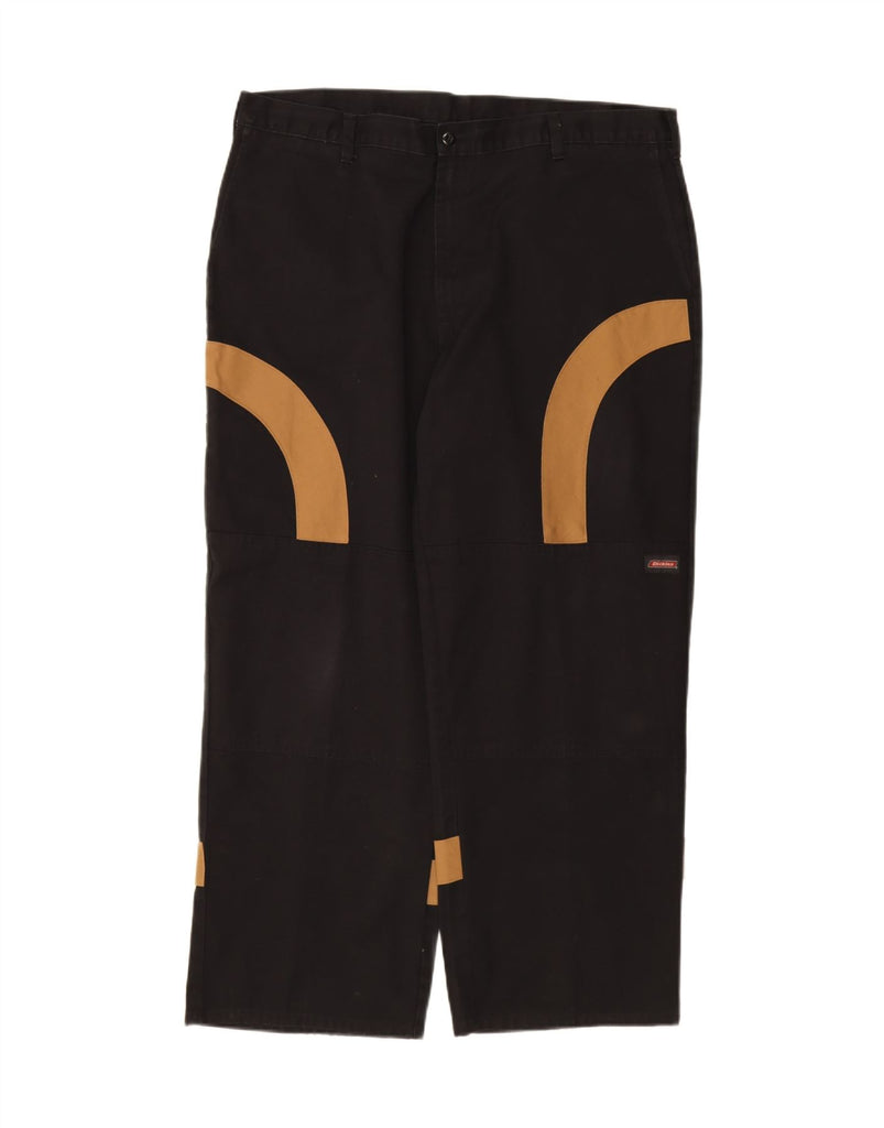 DICKIES Mens Straight Chino Trousers W42 L29 Black Colourblock Vintage Dickies and Second-Hand Dickies from Messina Hembry 