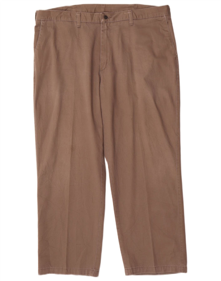 LEE Mens Straight Chino Trousers W40 L29 Brown Cotton