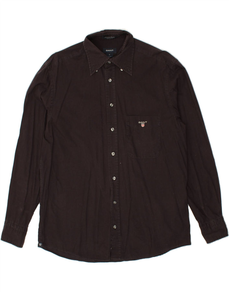 GANT Mens Shirt Medium Black Cotton | Vintage Gant | Thrift | Second-Hand Gant | Used Clothing | Messina Hembry 