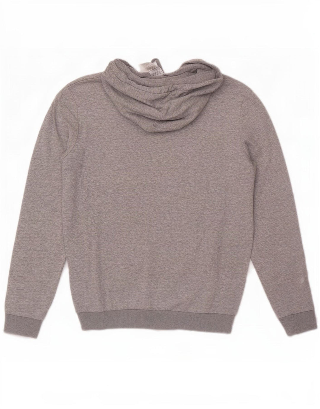 Adidas Mens Graphic Hoodie Jumper Medium Grey Flecked Cotton