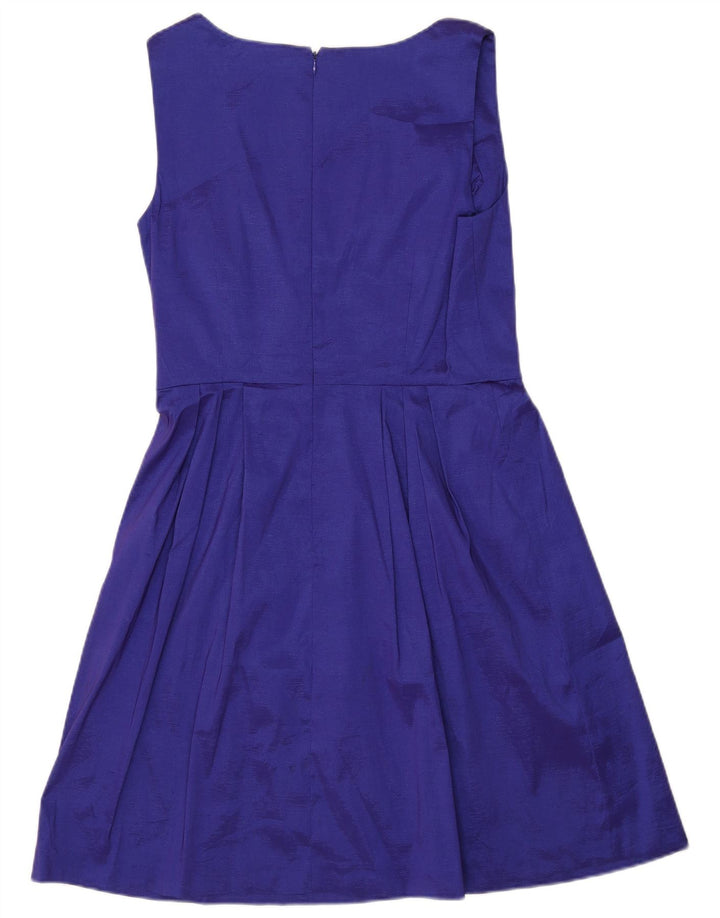 CALVIN KLEIN Womens Sleeveless A-Line Dress US 12 Medium Purple Polyester