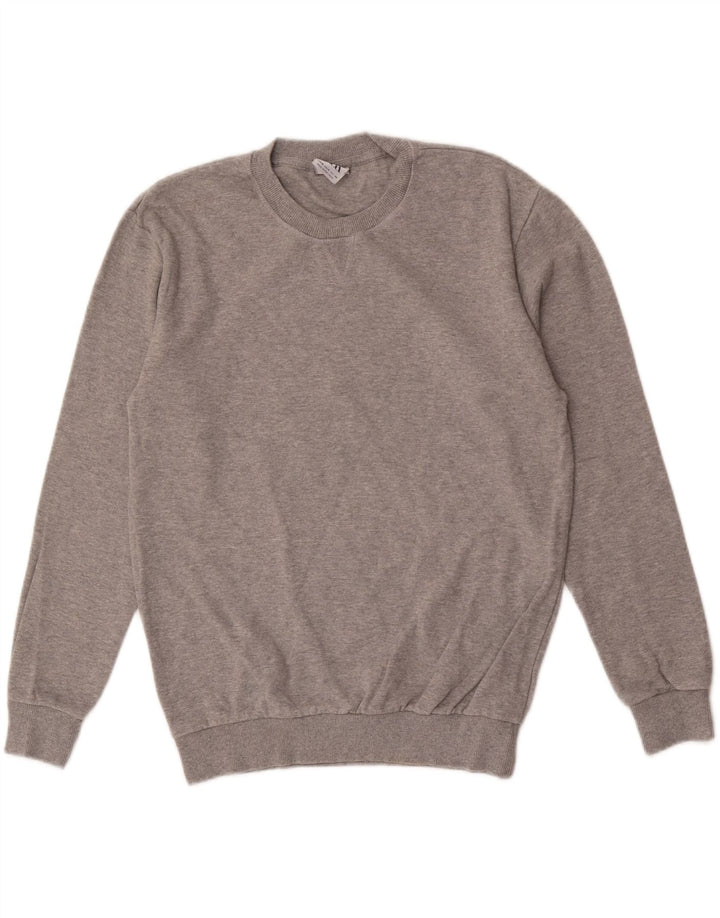 Zara Mens Crew Neck Jumper Sweater Medium Grey Flecked