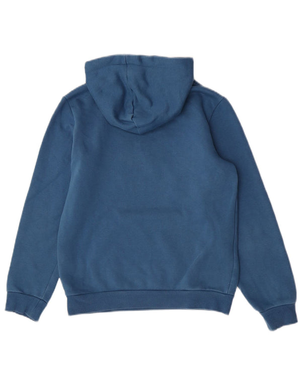 Puma Boys Graphic Hoodie Jumper 11-12 Years Blue Cotton