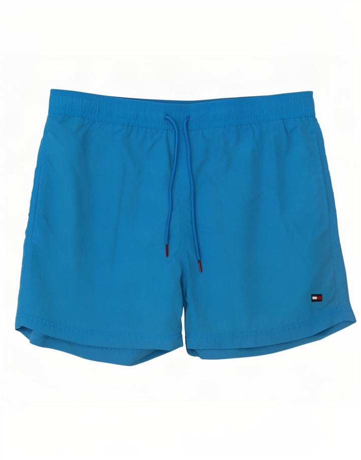 Tommy Hilfiger Mens Slim Fit Swimming Shorts Large Blue Polyamide
