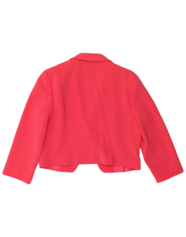 Marella Womens 1 Button 2 Piece Set UK 14 Large  Pink Triacetate