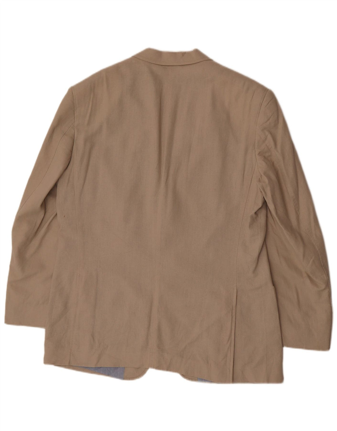 Marks & Spencer Mens 2 Button Blazer Jacket UK 42 Large Beige Linen