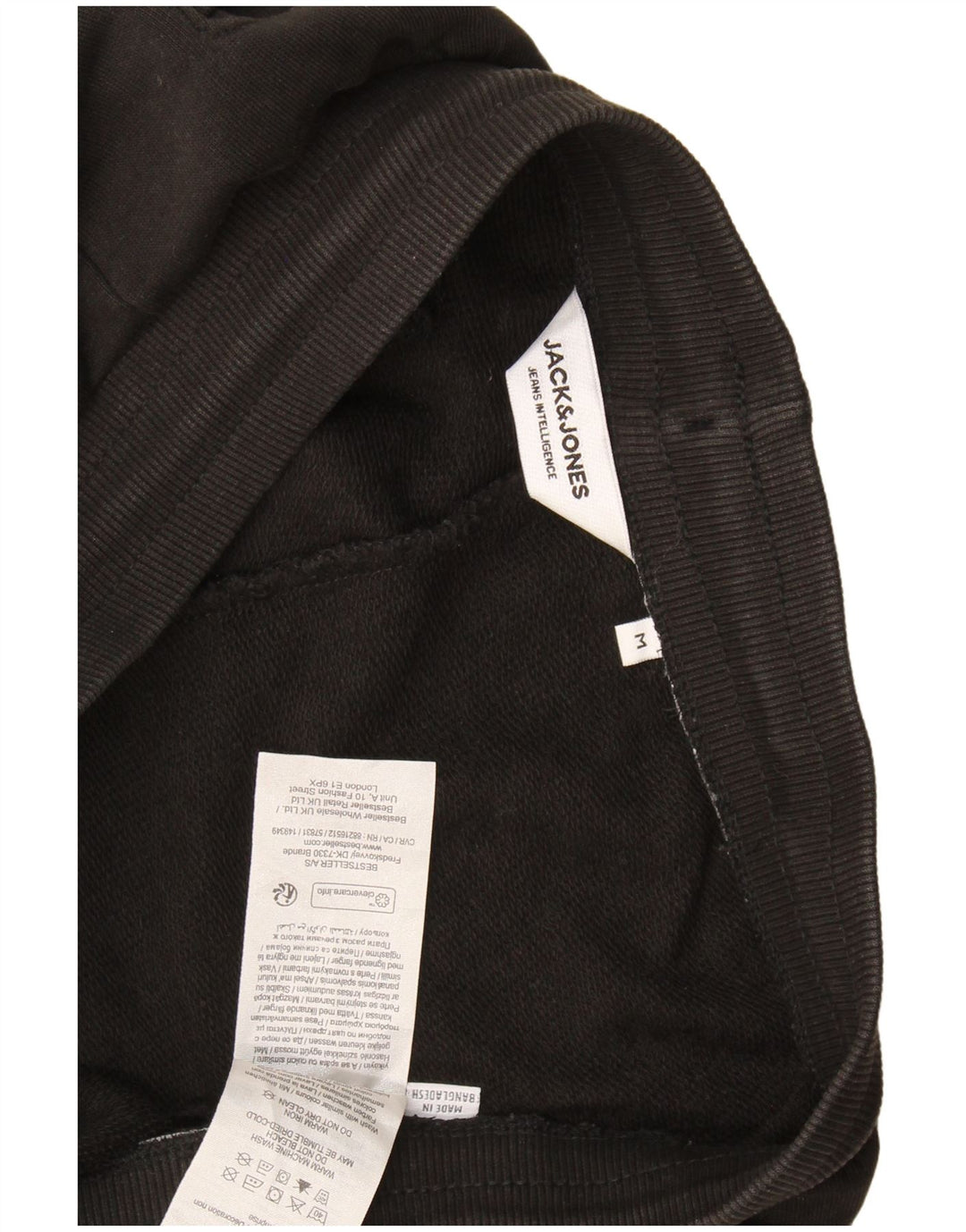 Jack & Jones Mens Sport Shorts Medium  Black Cotton