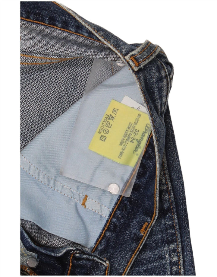 Wrangler Mens Evolution Straight Jeans W32 L34 Blue Cotton