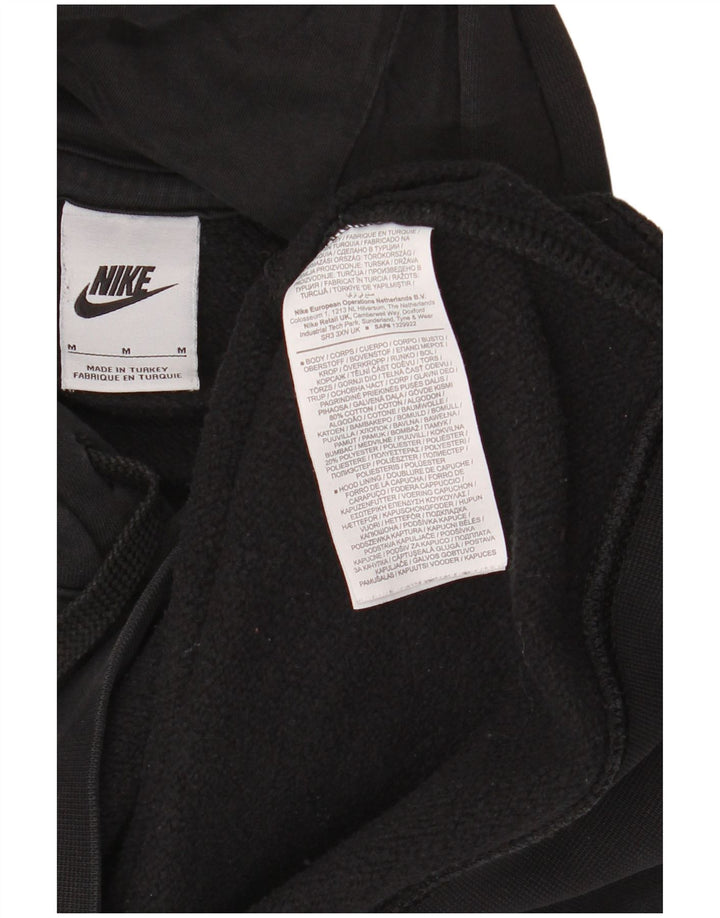Nike Mens Hoodie Jumper Medium Black Cotton