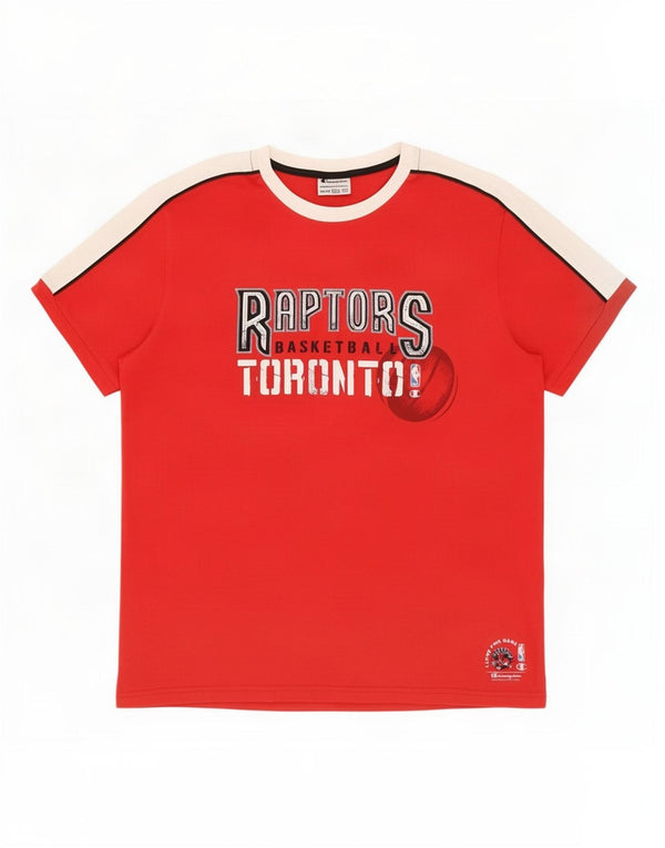 Champion Boys Toronto Raptors Graphic T-Shirt Top 13-14 Years XL Red