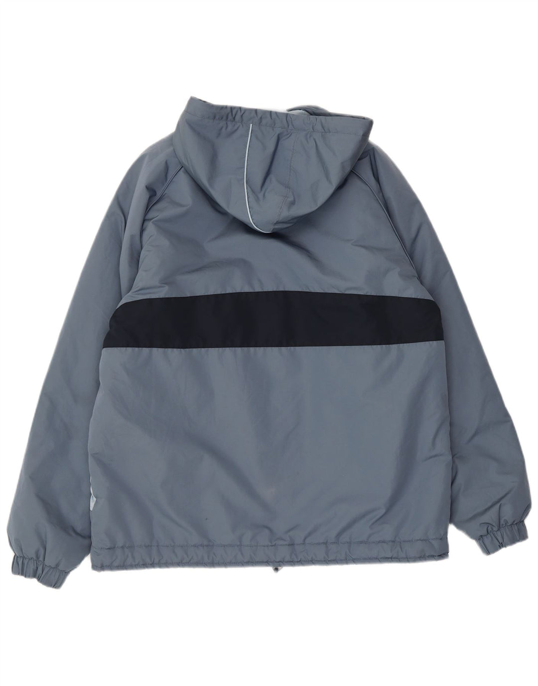 Ellesse Mens Hooded Anorak Jacket UK 38 Medium Grey Colourblock Polyester