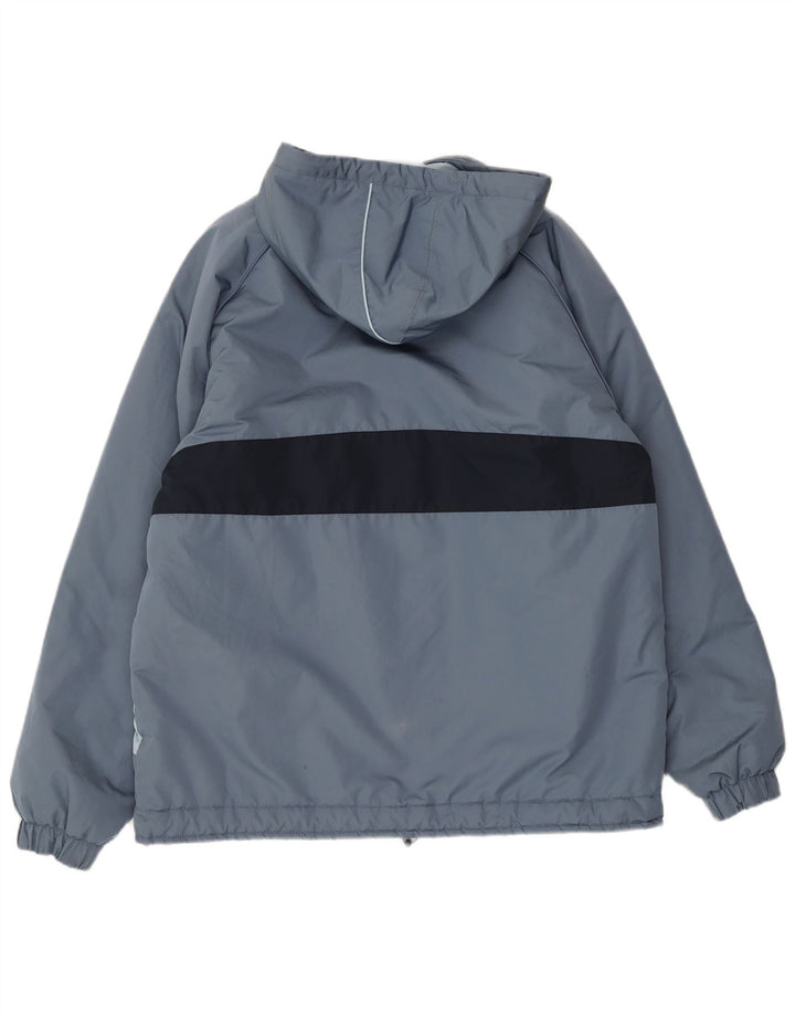 Ellesse Mens Hooded Anorak Jacket UK 38 Medium Grey Colourblock Polyester