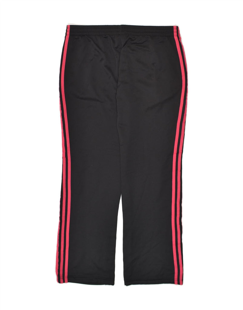 ADIDAS Womens Tracksuit Trousers UK 12/14 Medium Black Polyester | Vintage Adidas | Thrift | Second-Hand Adidas | Used Clothing | Messina Hembry 