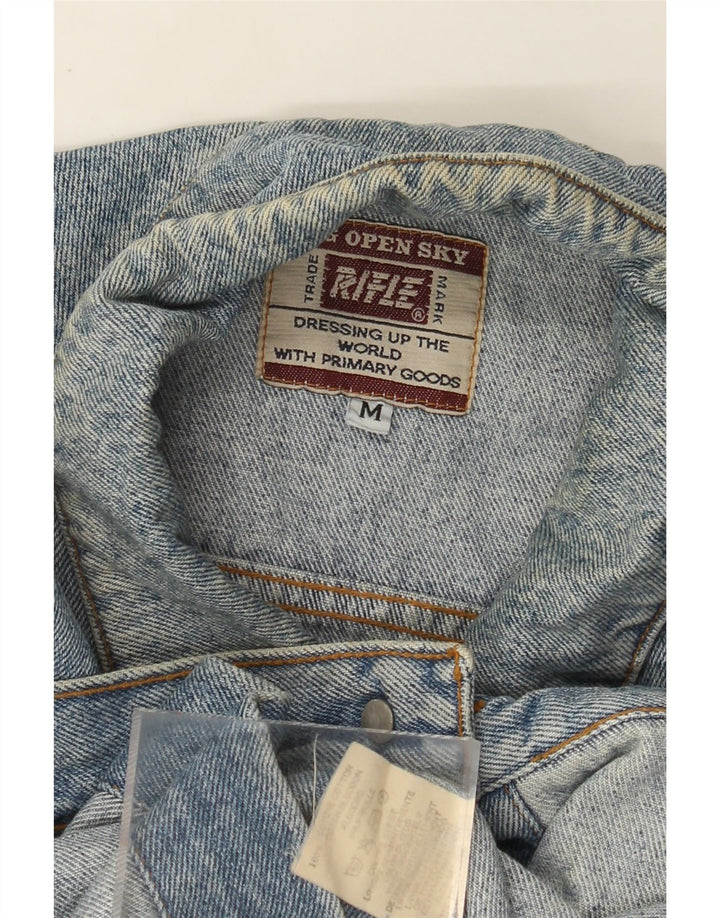 Rifle Mens Denim Jacket UK 38 Medium Blue Cotton