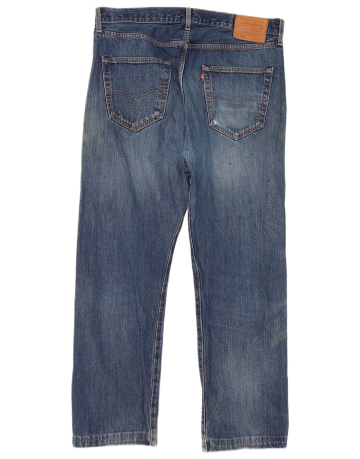Levi's Mens 501 Straight Jeans  W36 L30 Blue Cotton