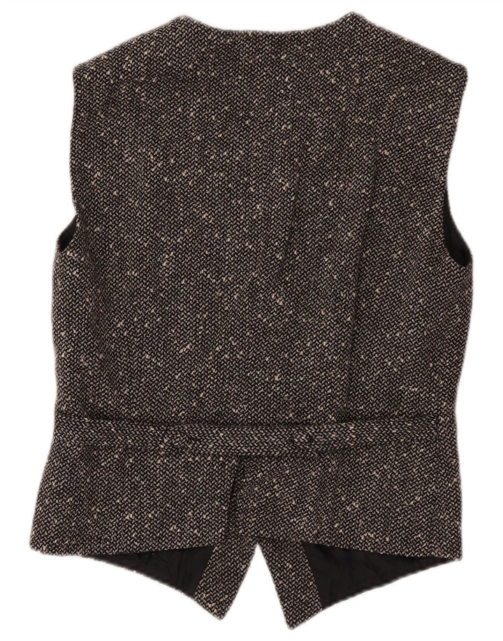 Patrizia Brenner Womens Waistcoat IT 44 Medium Black Flecked