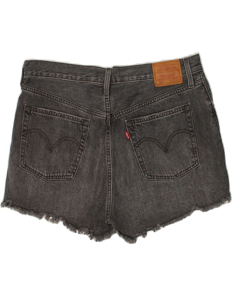 LEVI'S Womens 501 Denim Shorts W34 Large Grey | Vintage Levi's | Thrift | Second-Hand Levi's | Used Clothing | Messina Hembry 