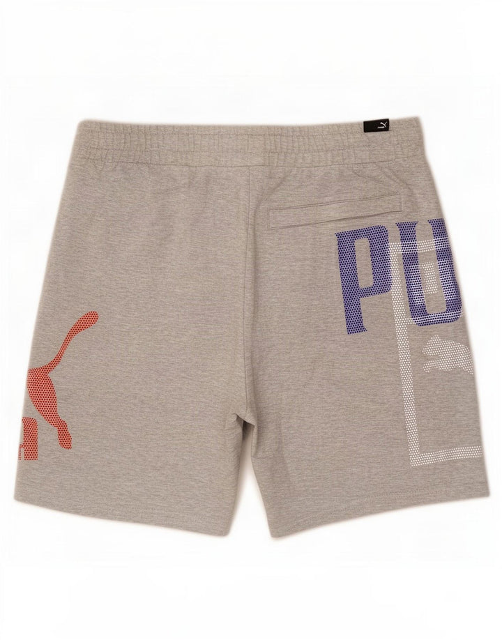 Puma Mens Graphic Sport Shorts Medium Grey