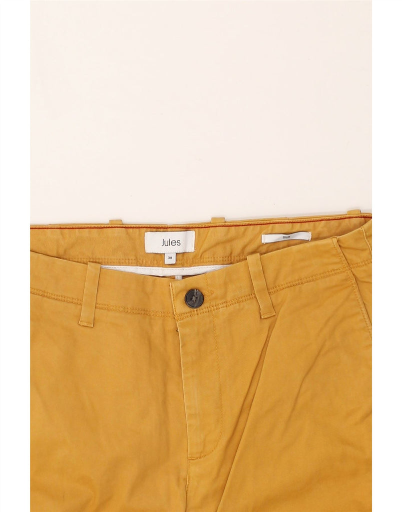 JULES Womens Slim Chino Trousers EU 38 Medium W30  L33 Yellow Cotton | Vintage Jules | Thrift | Second-Hand Jules | Used Clothing | Messina Hembry 