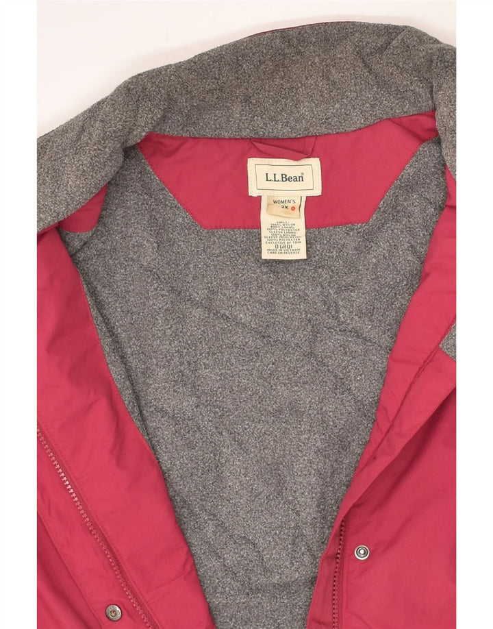 L.L.BEAN Womens Windbreaker Jacket UK 20 2XL Pink Polyester | Vintage L.L.Bean | Thrift | Second-Hand L.L.Bean | Used Clothing | Messina Hembry 